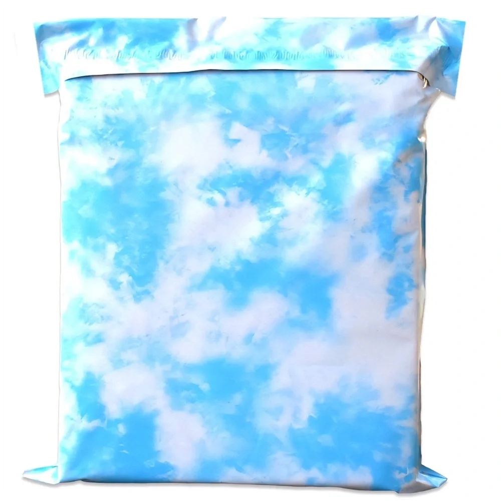 14x17 (10) Cloud Tie Dye Polymailers